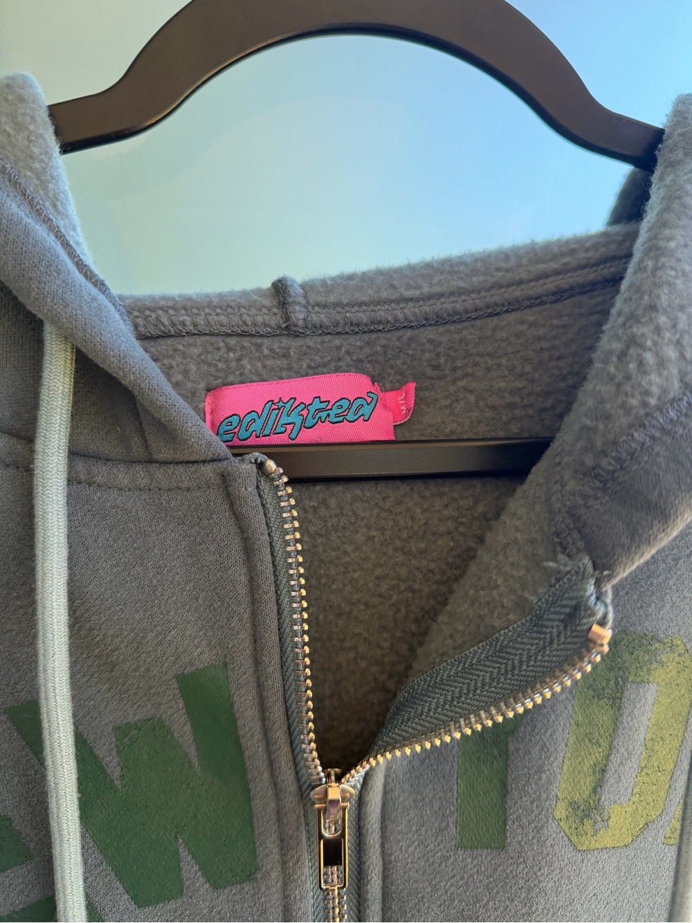 Edikted New York Angels Zip Up Hoodie - Picture 3 of 6
